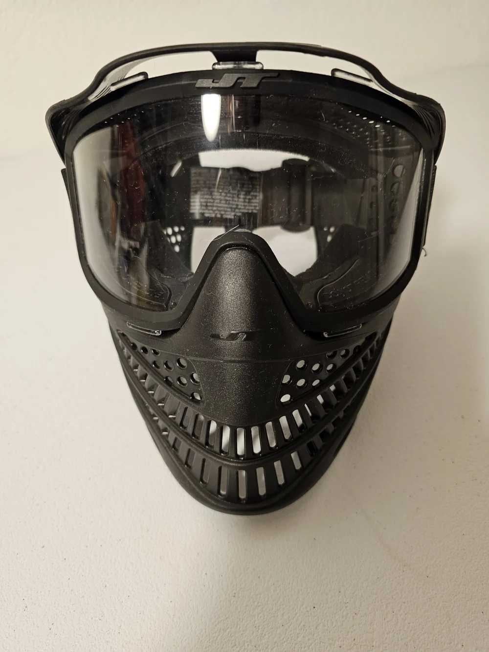 JT Spectra Black Full Face Paintball Mask Goggles w/ Vented Face Guard